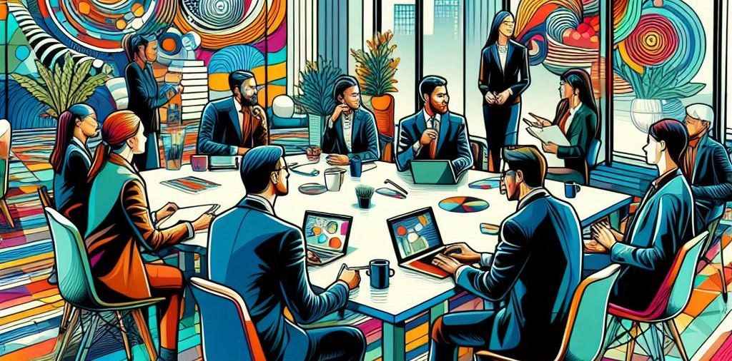 Management consultants illustration