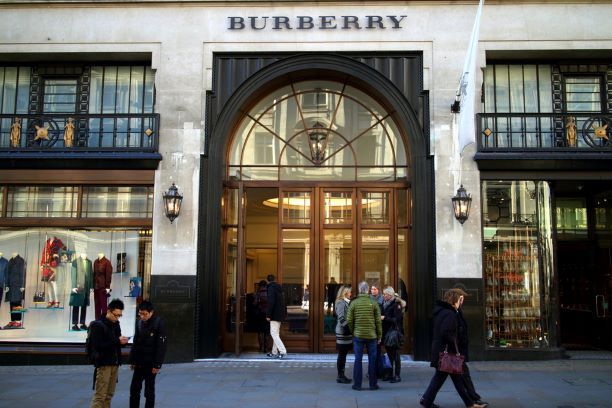 Front of a Burberry shop