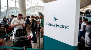 Cathay Pacific airline protests at Hong Kong airport