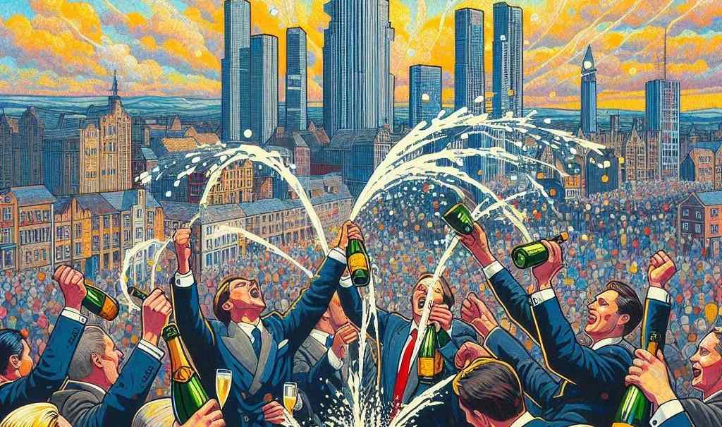 Celebrations London skyline