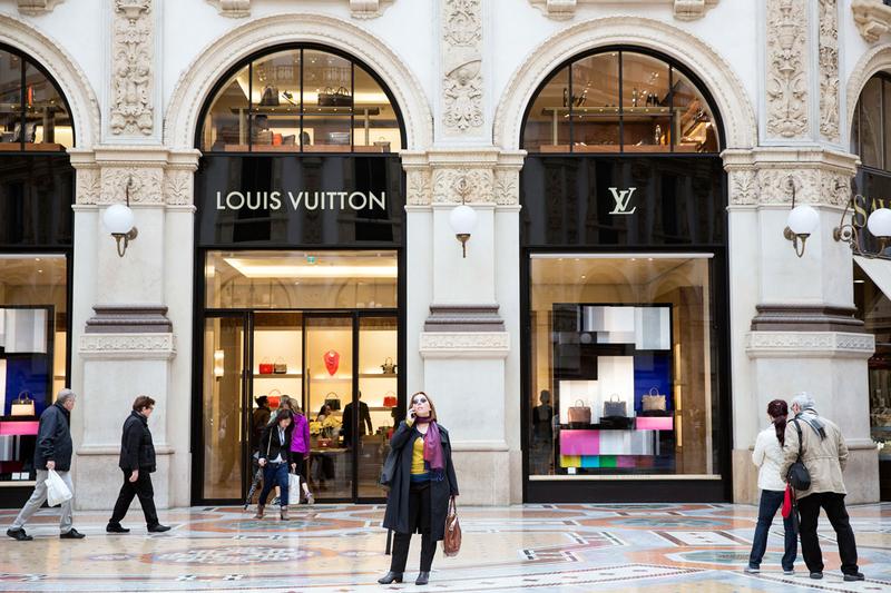 LVMH store front in Paris