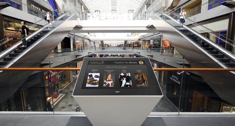 Zytronic touch screen in shopping mall
