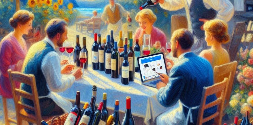Picture illustrating online wine retailer