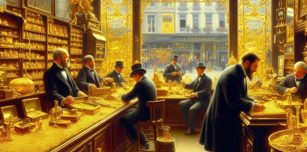 Shop filled with gold