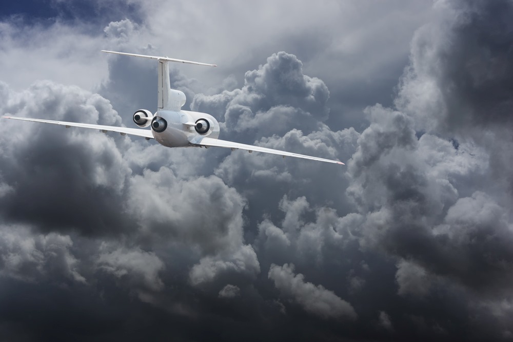 Plane in turbulence