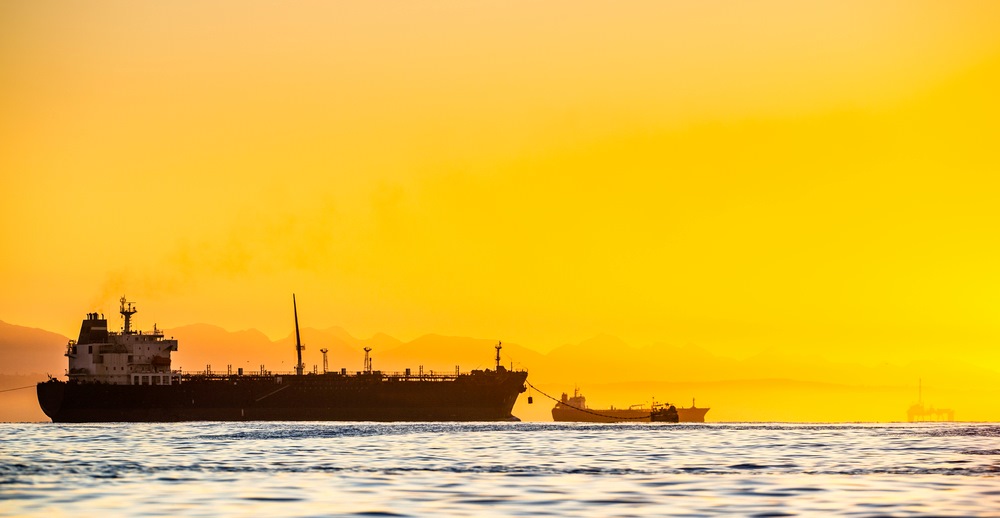 Tankers in the sunset