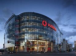 Vodafone headquarters building at night