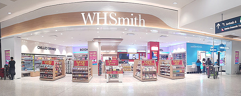 WH Smith travel concession in airport
