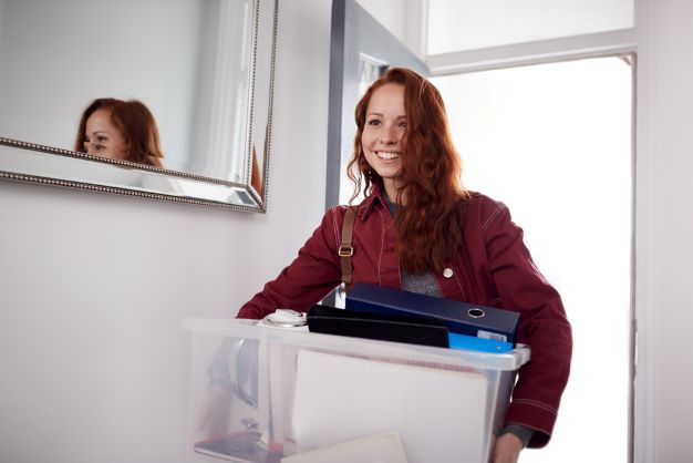 Student moving into accommodation